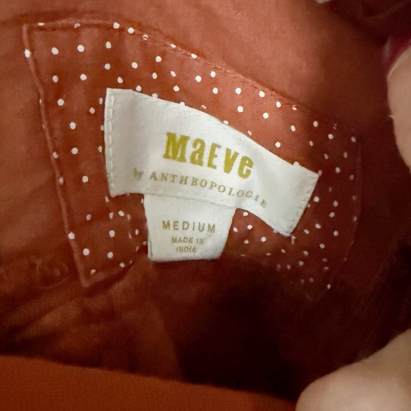 Anthropologie Maeve Twist Front Linen Blend Mini Dress Sz M - Picture 10 of 13